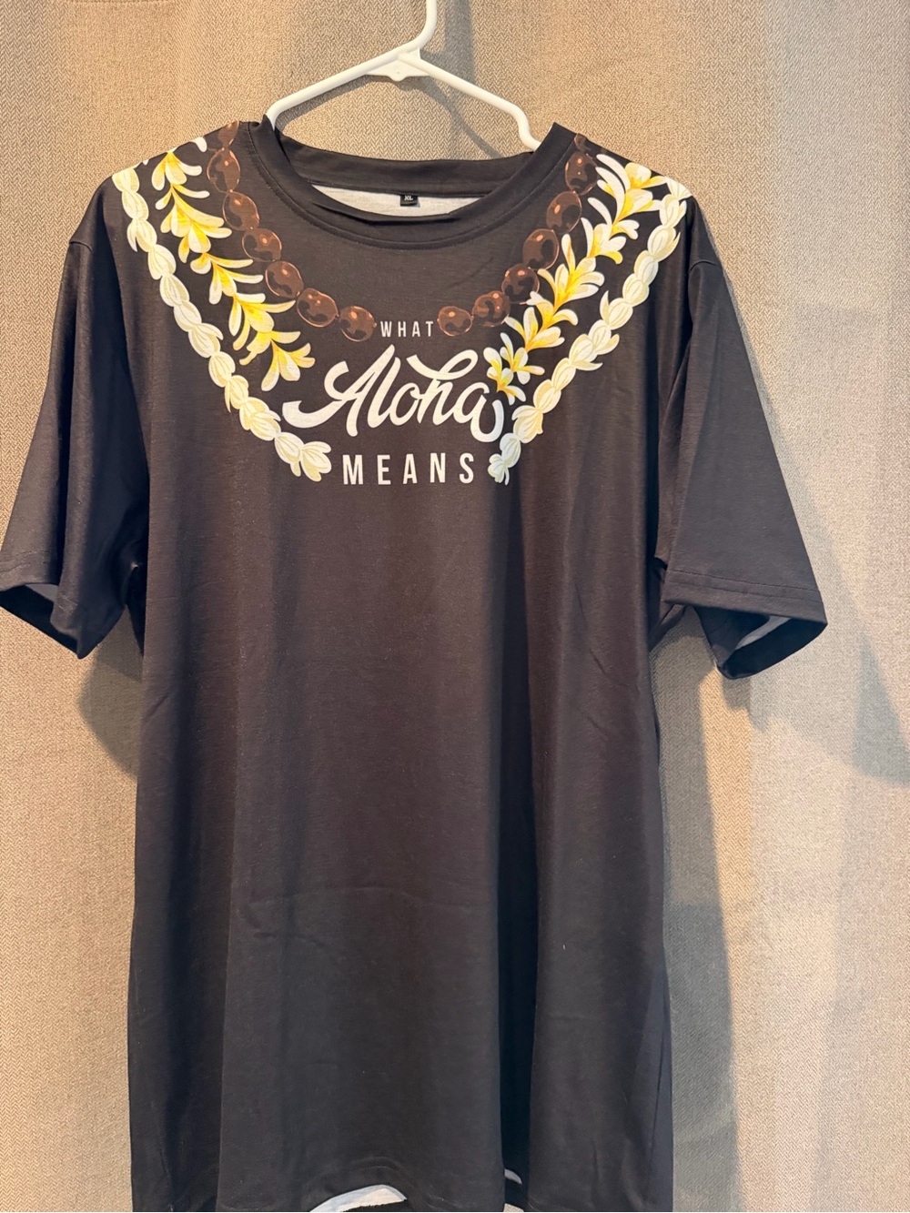Black Women's Short-Sleeve "What Aloha Means" Graphic Tee - Picture 2 of 3